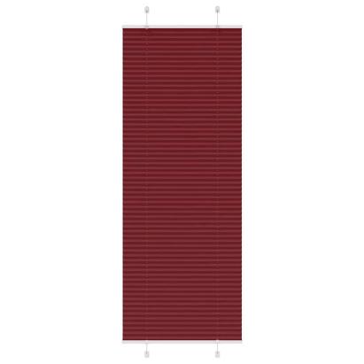 Jaluză plisată Bordeaux Roșu 75x200 cm Lățime țesătură 74,4 cm GartenMobel Dekor