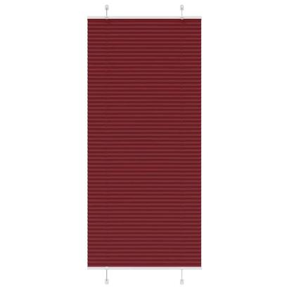 Jaluză plisată Bordeaux Roșu 90x200 cm Lățime țesătură 89,4 cm GartenMobel Dekor