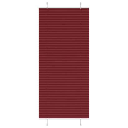 Jaluză plisată Bordeaux Roșu 95x200 cm Lățime țesătură 94,4 cm GartenMobel Dekor