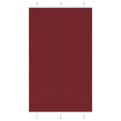 Jaluză plisată Bordeaux Roșu 115x200 cm Lățime țesătură GartenMobel Dekor