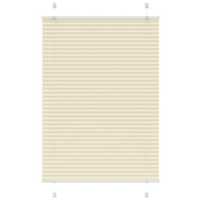 Jaluză plisată Crem 90x100cm Lățime țesătură 89,4 cm GartenMobel Dekor