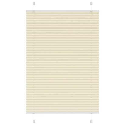 Jaluză plisată Crem 95x100 cm Lățime țesătură 94,4cm GartenMobel Dekor