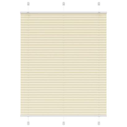 Jaluză plisată Crem 110x100 cm Lățime țesătură 109,4 cm GartenMobel Dekor