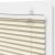 Jaluză plisată Crem 40x150 cm Lățime țesătură 39,4 cm GartenMobel Dekor