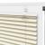 Jaluză plisată Crem 45x150 cm Lățime țesătură 44,4 cm GartenMobel Dekor