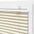 Jaluză plisată Crem 75x150cm Lățime țesătură 74,4 cm GartenMobel Dekor