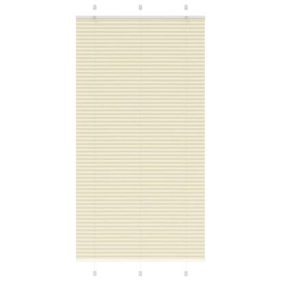 Jaluză plisată Crem 105x200 cm Lățime țesătură 104,4 cm GartenMobel Dekor