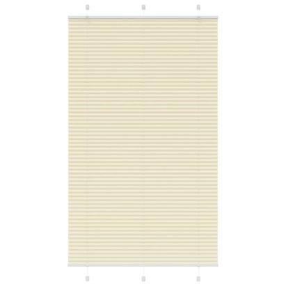 Jaluză plisată Crem 115x200 cm Lățime țesătură 114,4 cm GartenMobel Dekor