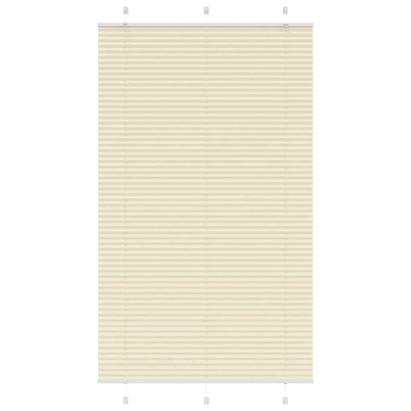 Jaluză plisată Crem 120x200 cm Lățime țesătură 119,4 cm GartenMobel Dekor