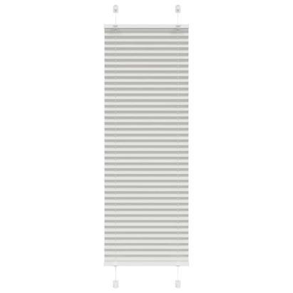 Jaluză plisată gri deschis 40x100 cm Lățime țesătură 39,4 cm GartenMobel Dekor