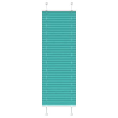 Jaluză plisată verde petrol 40x150 cm Lățime țesătură 39,4 cm GartenMobel Dekor