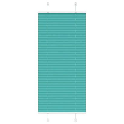 Jaluză plisată verde petrol 55x150 cm Lățime țesătură 54,4 cm GartenMobel Dekor