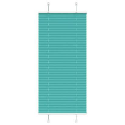 Jaluză plisată verde petrol 65x150 cm Lățime țesătură 64,4 cm GartenMobel Dekor