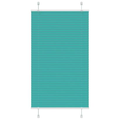 Jaluză plisată verde petrol 70x150 cm Lățime țesătură 69,4 cm GartenMobel Dekor