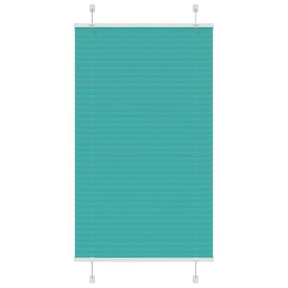 Jaluză plisată verde petrol 80x150cm Lățime țesătură 79,4 cm GartenMobel Dekor