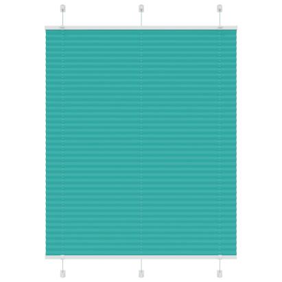 Jaluză plisată verde petrol 105x150 cm Lățime țesătură 104,4 cm GartenMobel Dekor