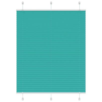 Jaluză plisată verde petrol 110x150 cm Lățime țesătură 109,4 cm GartenMobel Dekor