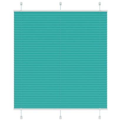 Jaluză plisată verde petrol 120x150 cm Lățime țesătură 119,4 cm GartenMobel Dekor