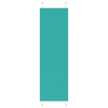 Jaluză plisată verde petrol 65x200 cm Lățime țesătură 64,4 cm GartenMobel Dekor