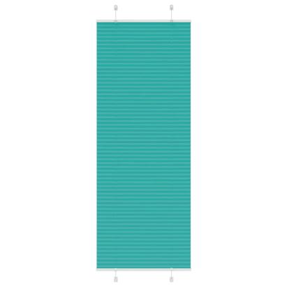 Jaluză plisată verde petrol 75x200 cm Lățime țesătură 74,4 cm GartenMobel Dekor