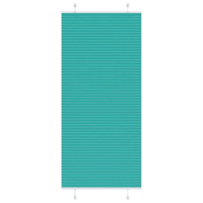 Jaluză plisată verde petrol 90x200 cm Lățime țesătură 89,4 cm GartenMobel Dekor