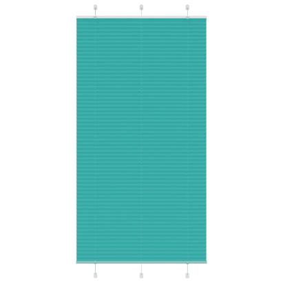 Jaluză plisată verde petrol 100x200 cm Lățime țesătură 99,4 cm GartenMobel Dekor