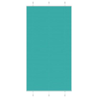 Jaluză plisată verde petrol 105x200 cm Lățime țesătură 104,4 cm GartenMobel Dekor