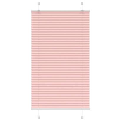 Jaluză plisată roz 75x100cm Lățime țesătură 74,4 cm poliester GartenMobel Dekor