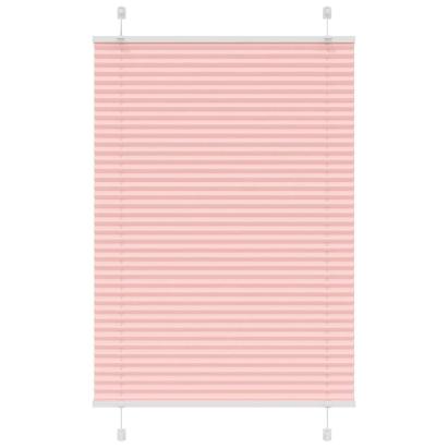 Jaluză plisată roz 85x100cm Lățime țesătură 84,4 cm poliester GartenMobel Dekor