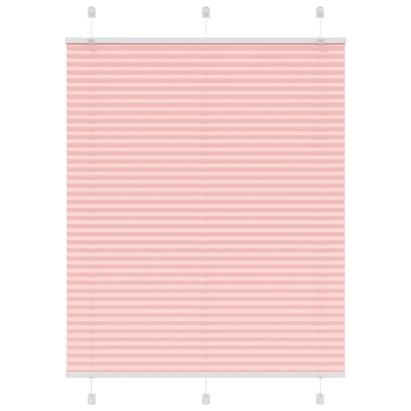 Jaluză plisată roz 110x100 cm Lățime țesătură 109,4 cm GartenMobel Dekor