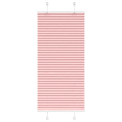 Jaluză plisată roz 65x150 cm Lățime țesătură 64,4cm poliester GartenMobel Dekor