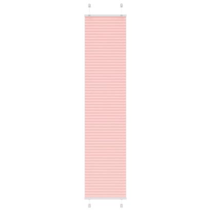 Jaluză plisată roz 50x200 cm Lățime țesătură 49,4cm poliester GartenMobel Dekor