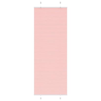 Jaluză plisată roz 80x200 cm Lățime țesătură 79,4cm poliester GartenMobel Dekor