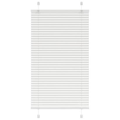 Jaluză plisată alb 70x100 cm Lățime țesătură 69,4cm poliester GartenMobel Dekor