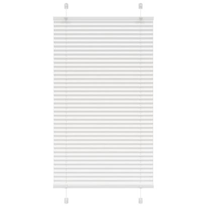 Jaluză plisată alb 80x150 cm Lățime țesătură 79,4cm poliester GartenMobel Dekor