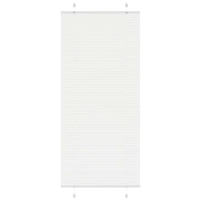 Jaluză plisată alb 95x200 cm Lățime țesătură 94,4cm poliester GartenMobel Dekor
