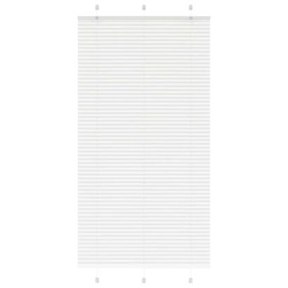Jaluză plisată alb 105x200 cm Lățime țesătură 104,4 cm GartenMobel Dekor