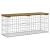 Bancă grădină, design gabion, 103x31,5x42cm, lemn pin impregnat GartenMobel Dekor