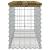 Bancă grădină, design gabion, 103x31,5x42cm, lemn pin impregnat GartenMobel Dekor