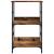 Bibliotecă, lemn vechi, 50x33x82 cm, lemn prelucrat GartenMobel Dekor