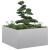Jardinieră 80x80x40 cm oțel galvanizat GartenMobel Dekor