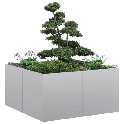 Jardinieră 80x80x40 cm oțel galvanizat GartenMobel Dekor