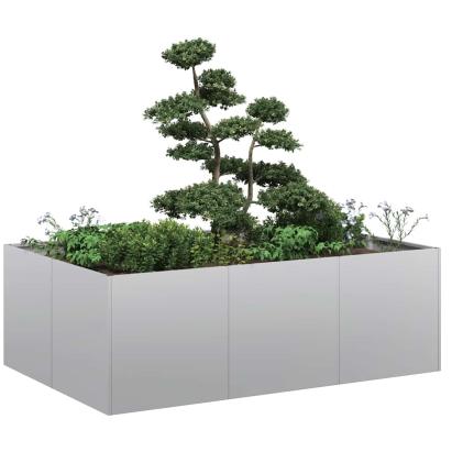 Jardinieră 120x80x40 cm oțel galvanizat GartenMobel Dekor