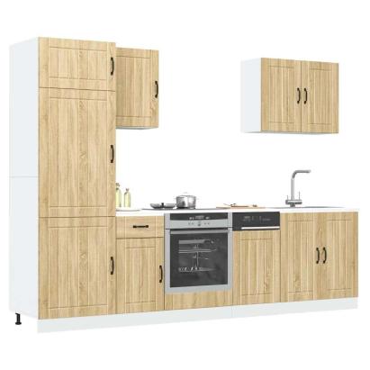 Set dulap de bucătărie din 7 piese „Kalmar” lemn stejar Sonoma GartenMobel Dekor
