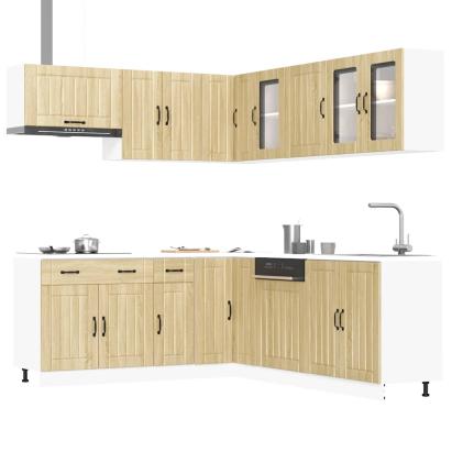 Set dulap de bucătărie din 11 piese „Lucca” lemn stejar Sonoma GartenMobel Dekor