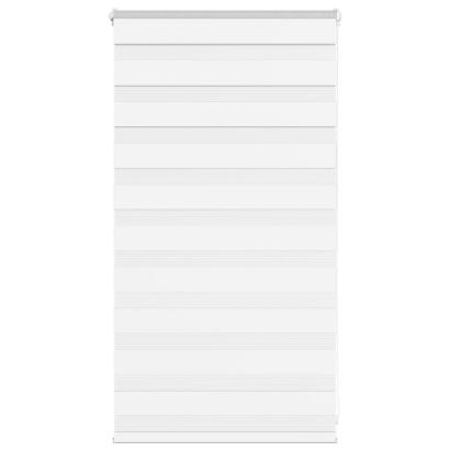 Jaluzea tip zebra alb lățime țesătură 70,9 cm poliester GartenMobel Dekor