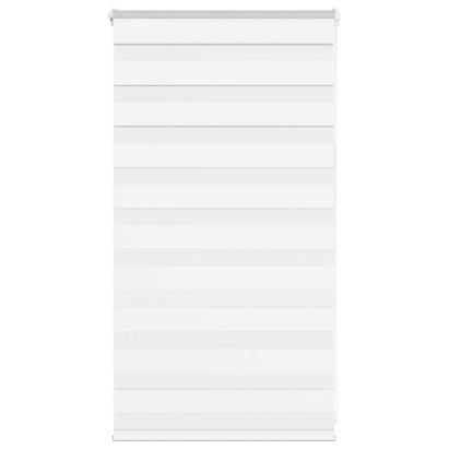 Jaluzea tip zebra alb lățime țesătură 80,9 cm poliester GartenMobel Dekor