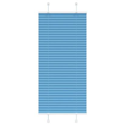 Jaluză plisată Albastru 60x150 cm Lățime țesătură 59,4 cm GartenMobel Dekor