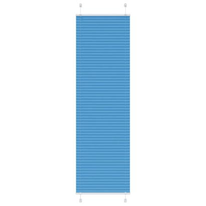 Jaluză plisată Albastru 60x200 cm Lățime țesătură 59,4 cm GartenMobel Dekor