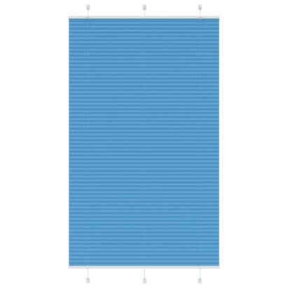 Jaluză plisată Albastru 120x200 cm Lățime țesătură 119,4 cm GartenMobel Dekor
